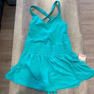 Free People Runsie with Criss Cross Back